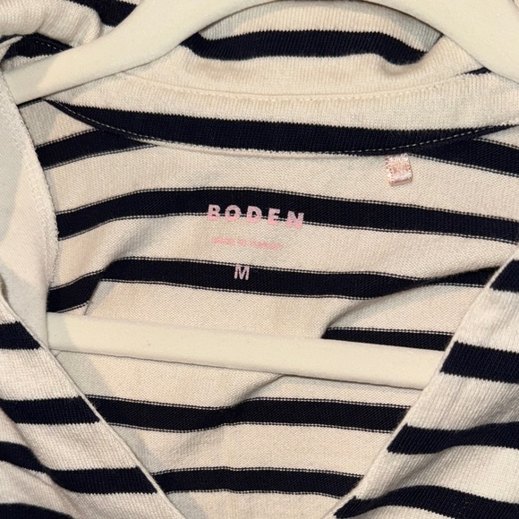 Boden Navy and White Striped Top - Picture 2 of 5
